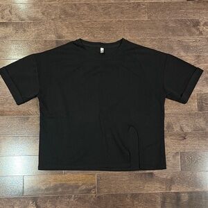 Classic Black Set - Short Sleeve Top and Shorts